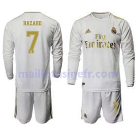 Maillot de Foot Real Madrid Hazard 7 Domicile 2019-20 Manches Longues - Enfant